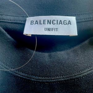 Authentic BALENCIAGA Brand new w/tags cotton t-shirt w rhinestone embellishment